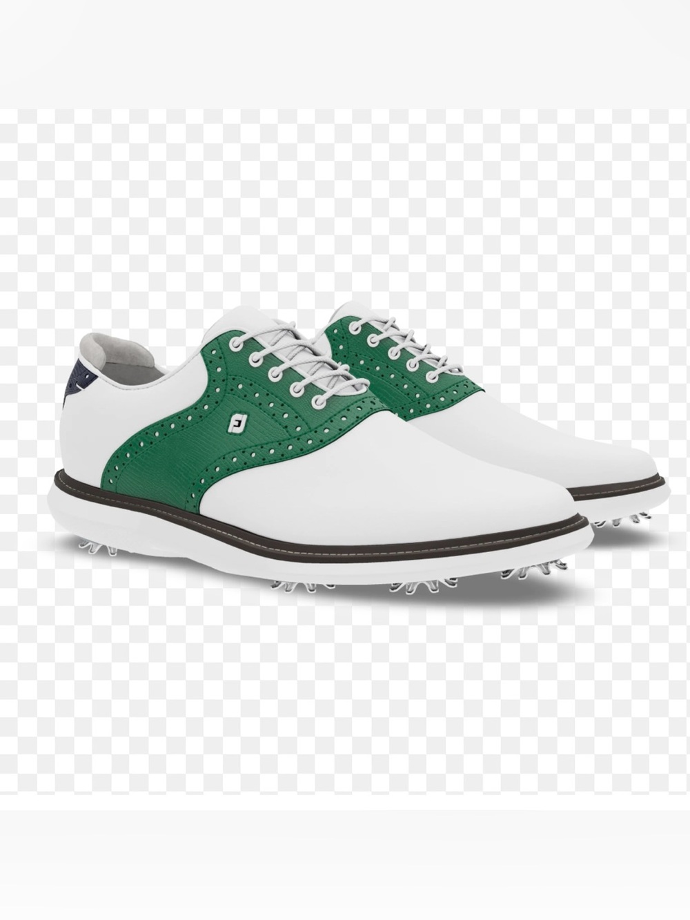 New FootJoy Women size 9 Men's 8 White and Green Classic Golf Sneakers
